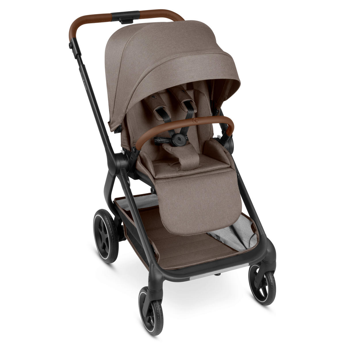 KINDERWAGENSET City Life 3in1 Set Calla  - Schwarz/Cappuccino, Basics, Textil/Metall (82/52/107.5cm) - ABC Design
