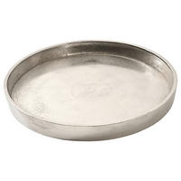 KERZENTELLER - Nickelfarben, Trend, Metall (20cm) - Ambia Home