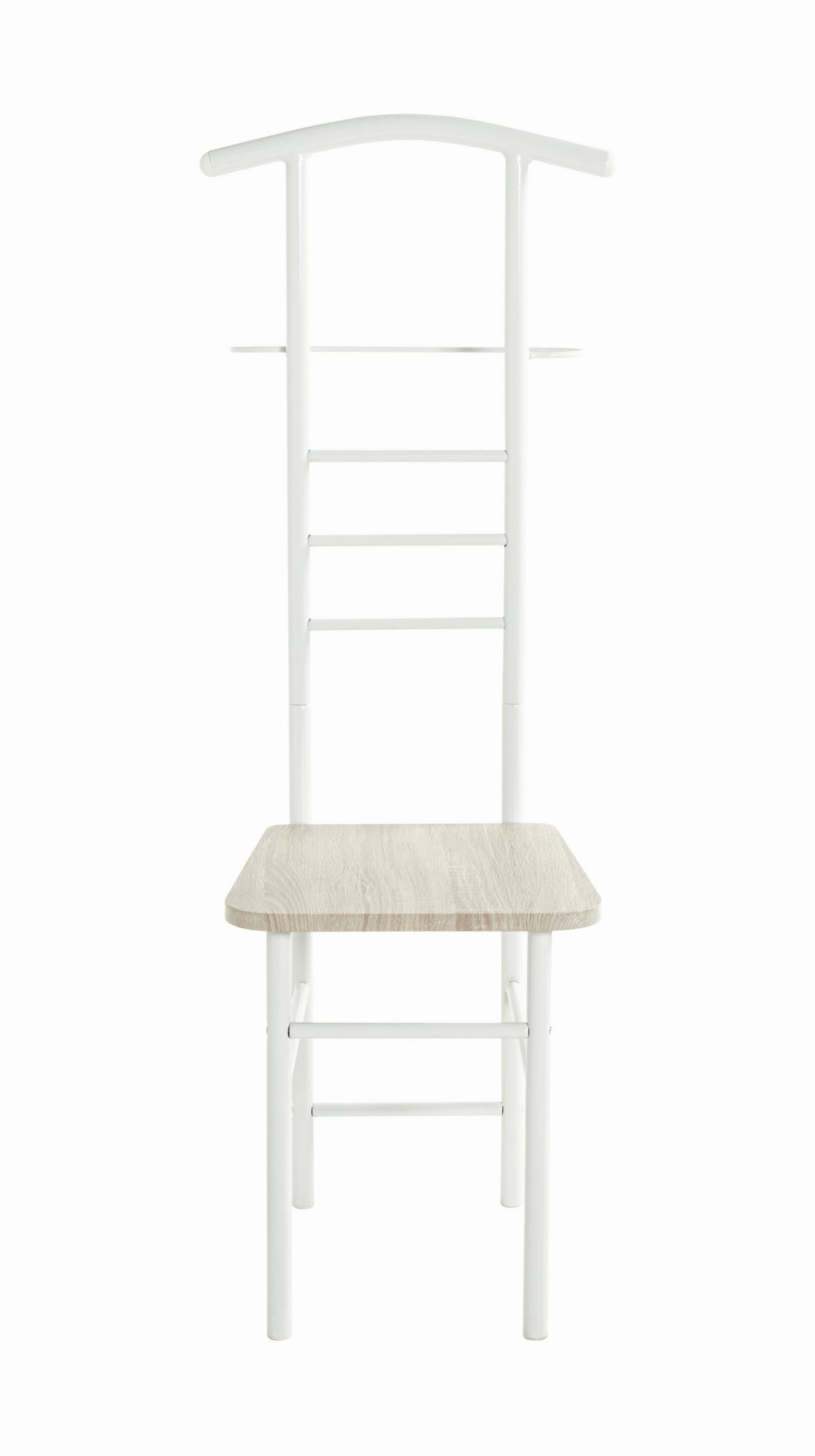 HERRENDIENER - Eichefarben/Weiß, Basics, Holzwerkstoff/Metall (46/119/50cm) - Carryhome