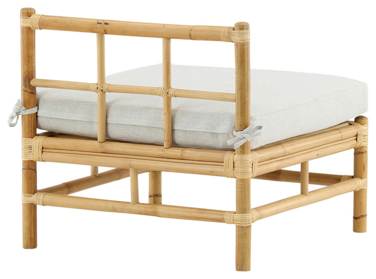 LOUNGESOFA 71,5/71/75 cm Bambus, Rattan  - Hellbraun, KONVENTIONELL, Holz (71,5/71/75cm) - Gardenson