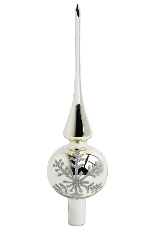 CHRISTBAUMSPITZE  - Silberfarben, LIFESTYLE, Glas (27cm) - X-Mas