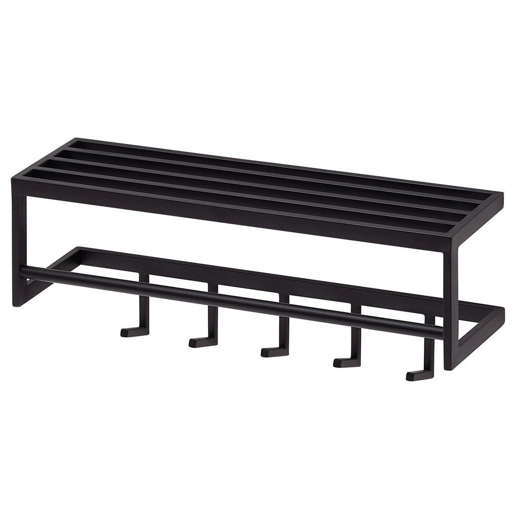 Wandgarderobe Schwarz B: 70cm