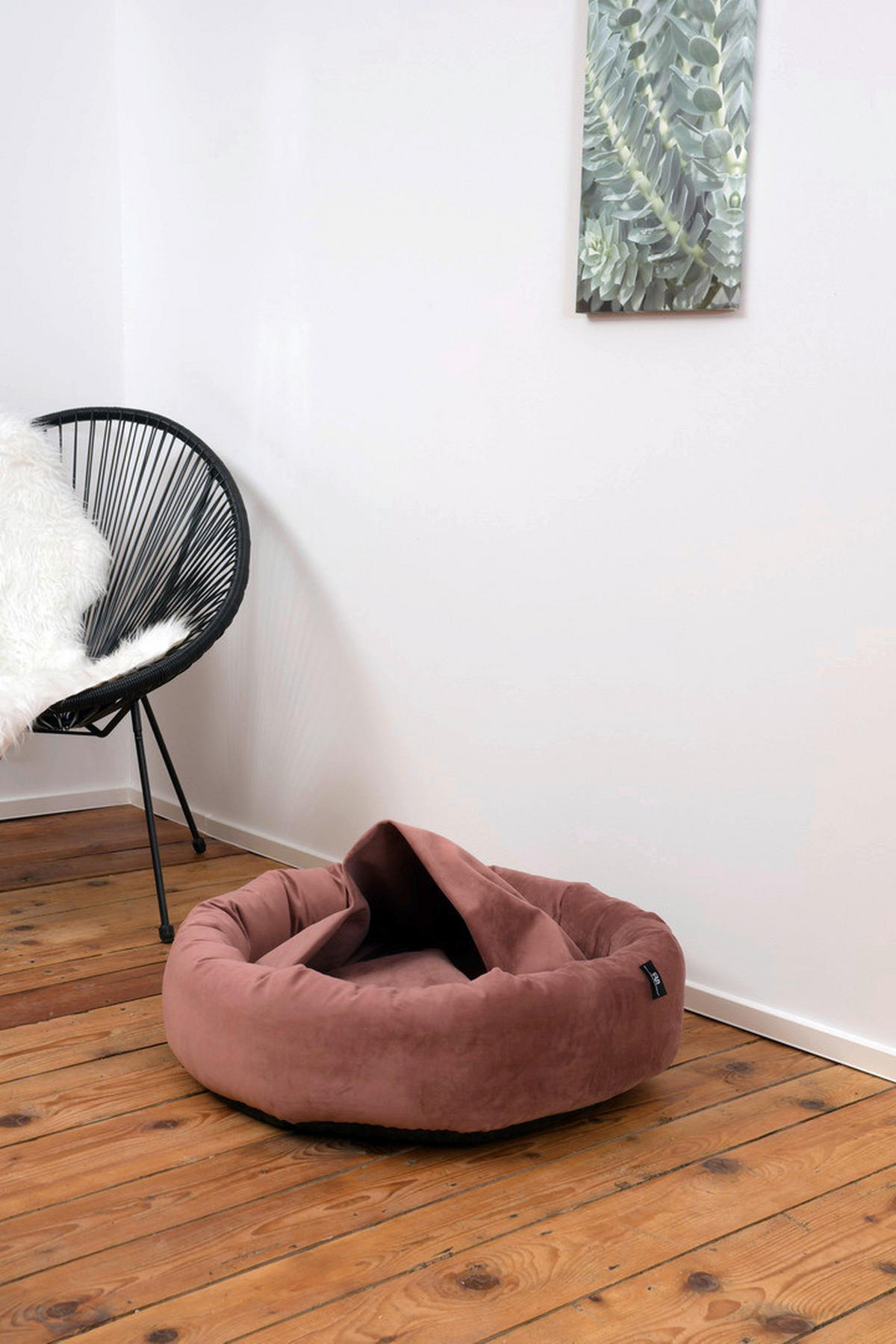 HUNDEBETT - Rosa, KONVENTIONELL, Textil (68/68/18cm)