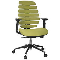 DREHSTUHL  in Flachgewebe Grün, Schwarz  - Schwarz/Grün, MODERN, Kunststoff/Textil (65/115/50cm) - MID.YOU