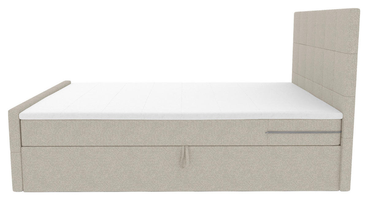 BOXBETT 120/200 cm  in Beige  - Beige, KONVENTIONELL, Kunststoff/Textil (120/200cm) - Boxxx