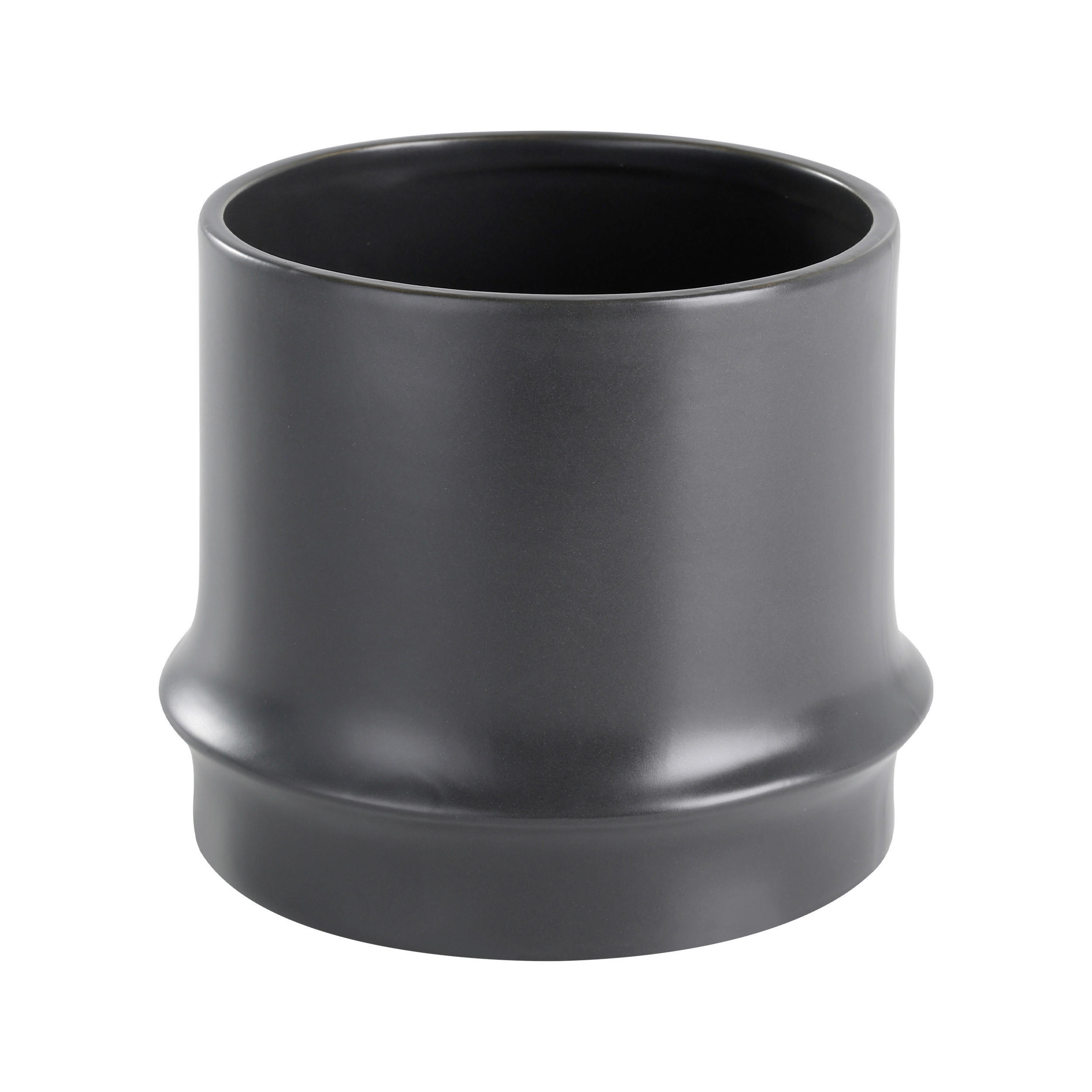 PFLANZENTOPF 17/16 cm Schwarz  - Schwarz, LIFESTYLE, Keramik (17/16cm)