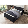 BOXSPRINGBETT 180/200 cm  in Schwarz  - Schwarz, KONVENTIONELL, Kunststoff/Textil (180/200cm) - Carryhome