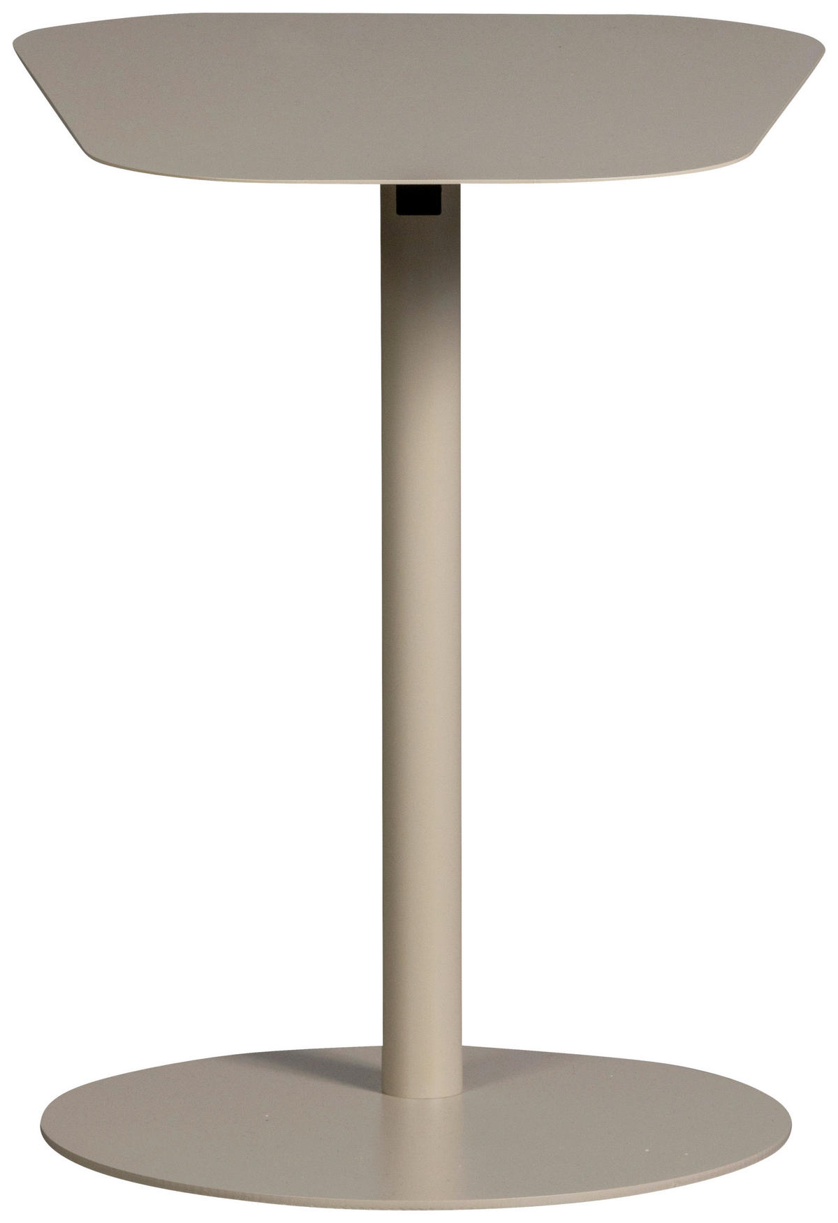 BEISTELLTISCH in Metall 50/38/50 cm  - Hellgrau, Design, Metall (50/38/50cm) - Livetastic