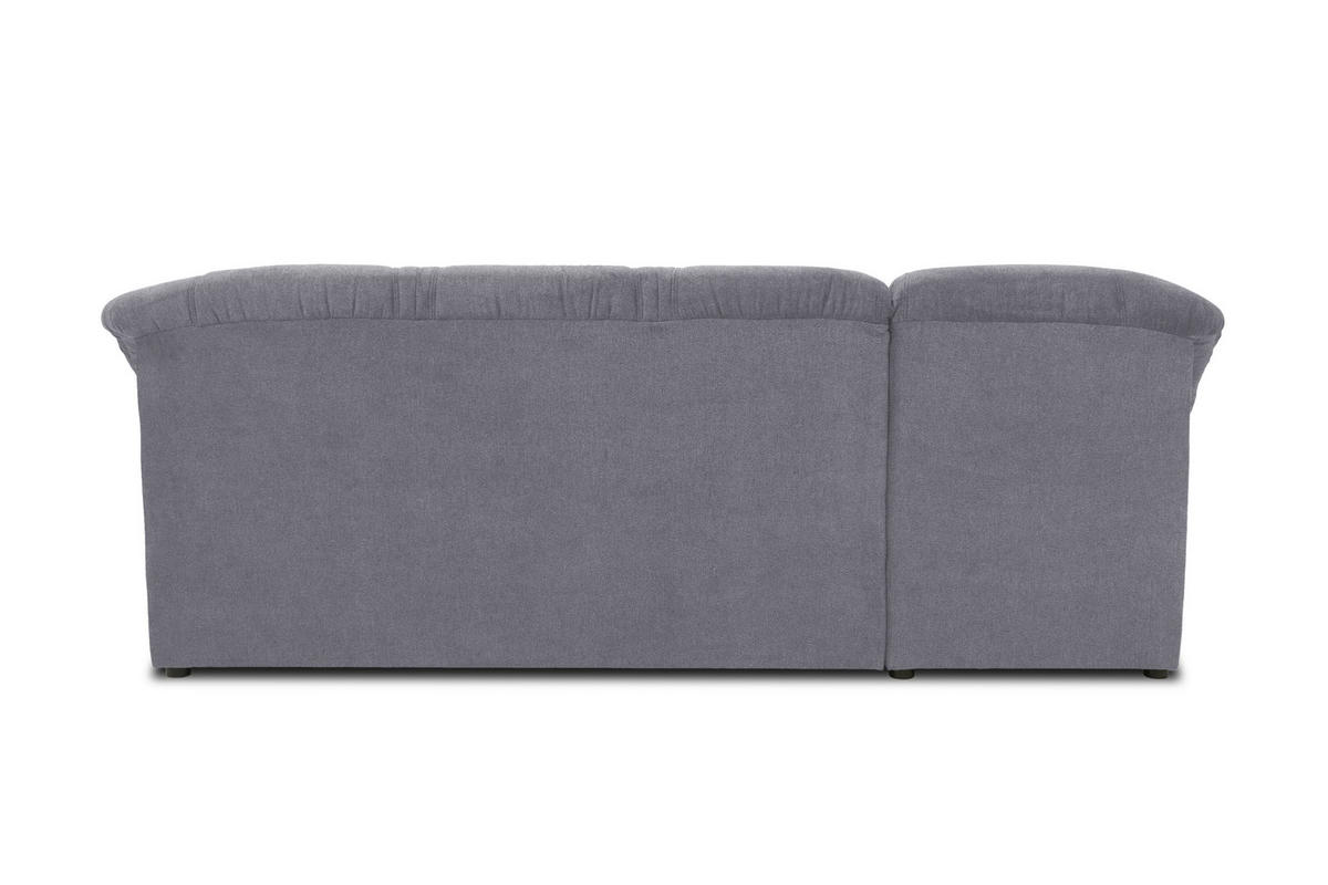 ECKSOFA Dunkelgrau Mikrofaser  - Dunkelgrau/Schwarz, KONVENTIONELL, Kunststoff/Textil (146/232cm) - MID.YOU