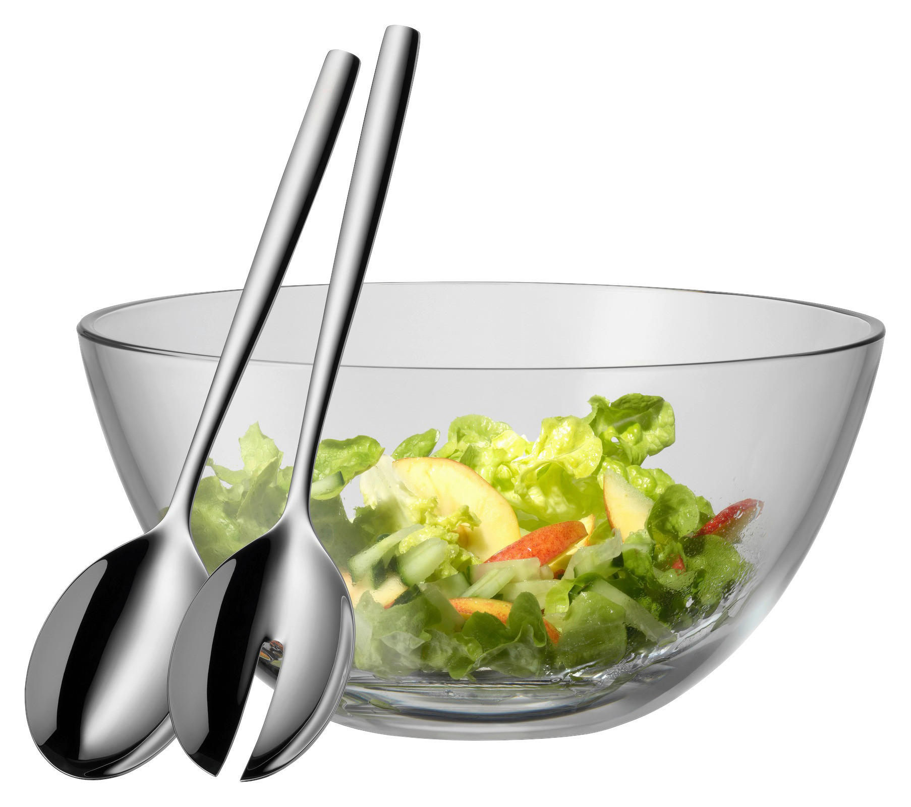 SALÁTOVÁ MÍSA S PŘÍSLUŠENSTVÍ, 23,5 cm - Design, kov/sklo (23,5cm) - WMF