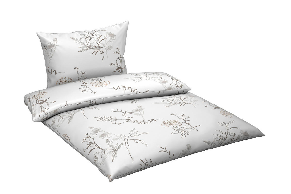 BETTWÄSCHE Satin 140/200 cm  - Weiß, KONVENTIONELL, Textil (140/200cm) - Esposa