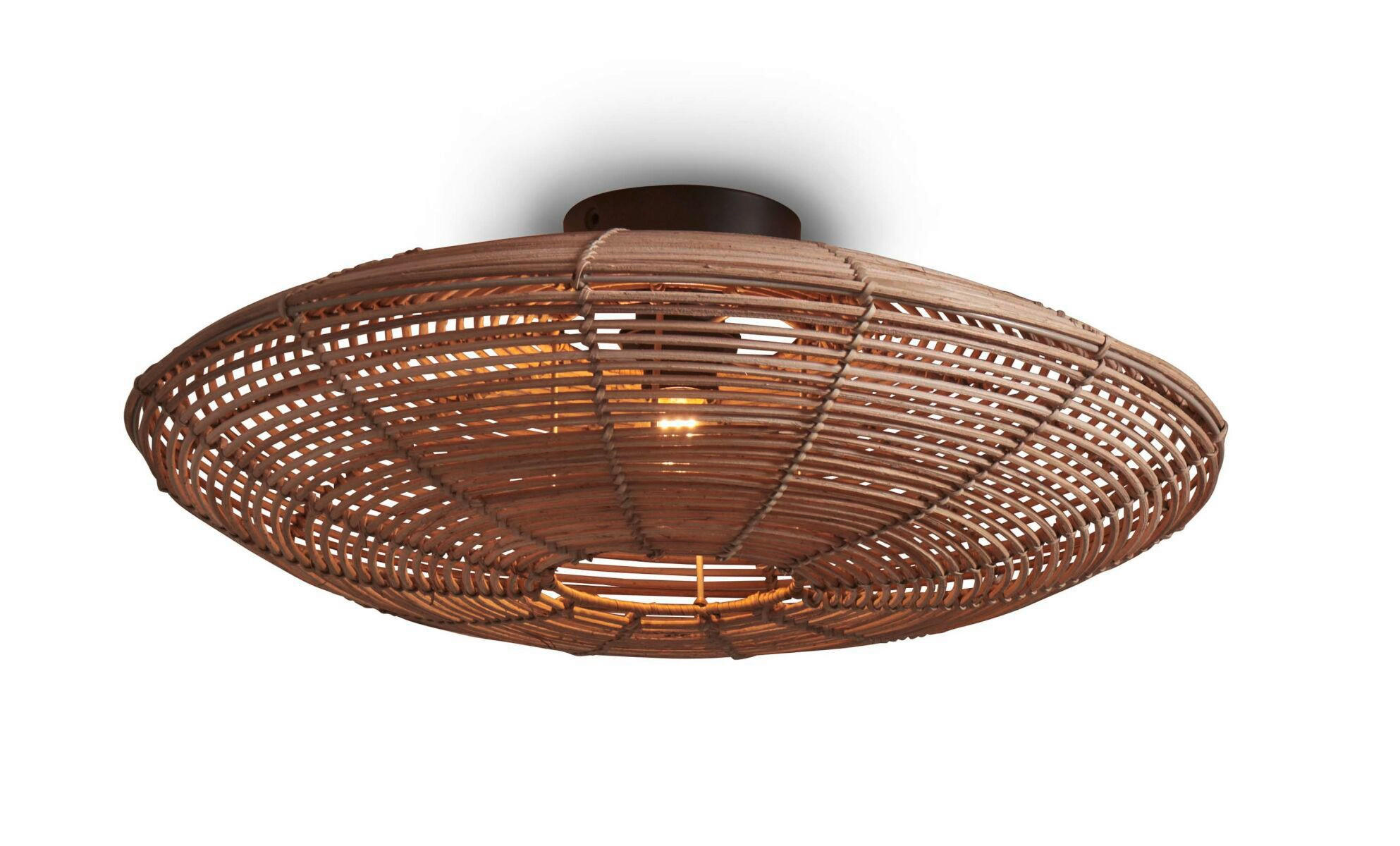 DECKENLEUCHTE GOOD&MOJO 55/55/14 cm   - Naturfarben, Trend, Holz (55/55/14cm) - Good & Mojo