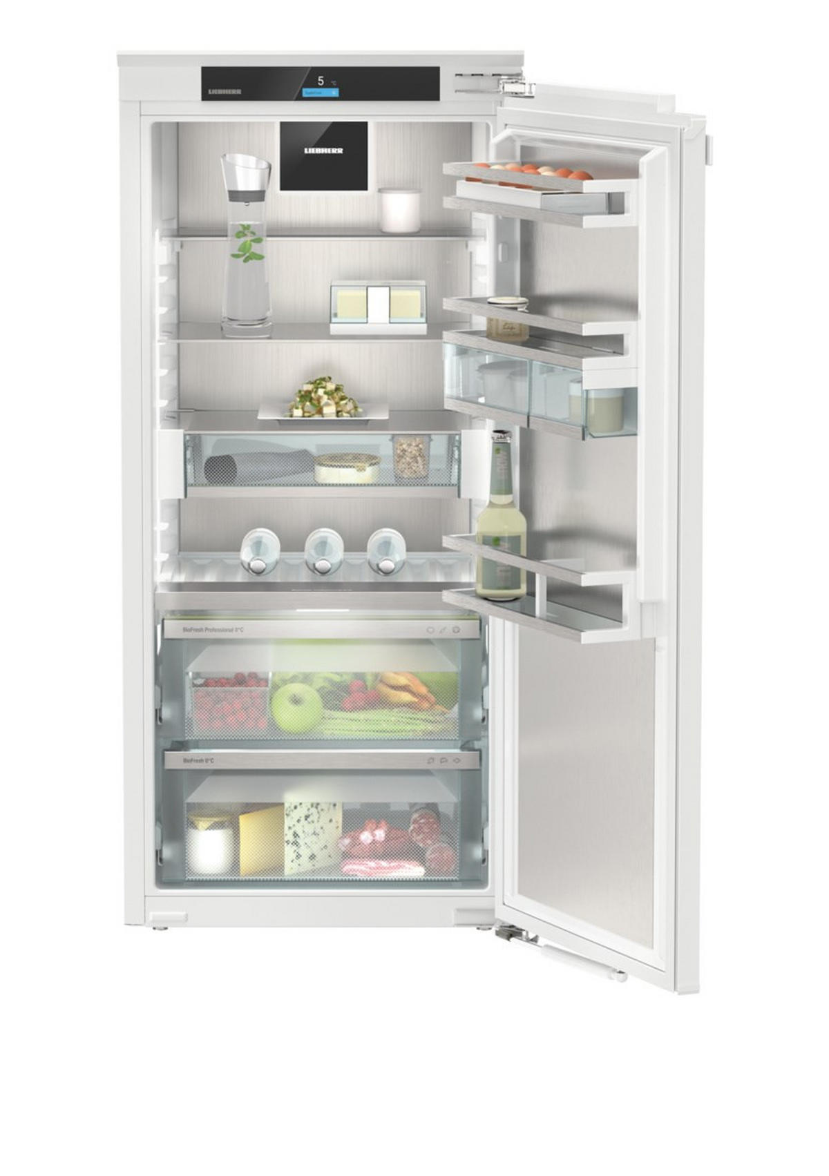 KÜHLSCHRANK 55,9/121,8/54,6 cm IRBBI4170  - Edelstahlfarben/Weiß, Basics, Kunststoff/Metall (55,9/121,8/54,6cm) - Liebherr