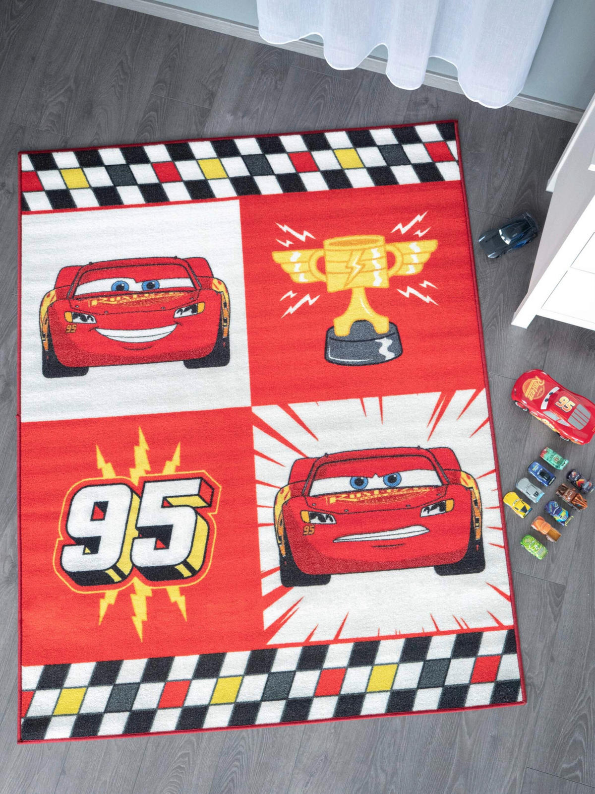 GYEREKSZŐNYEG  DISNEY CARPET  - piros, Basics, műanyag/textil (130/170cm)