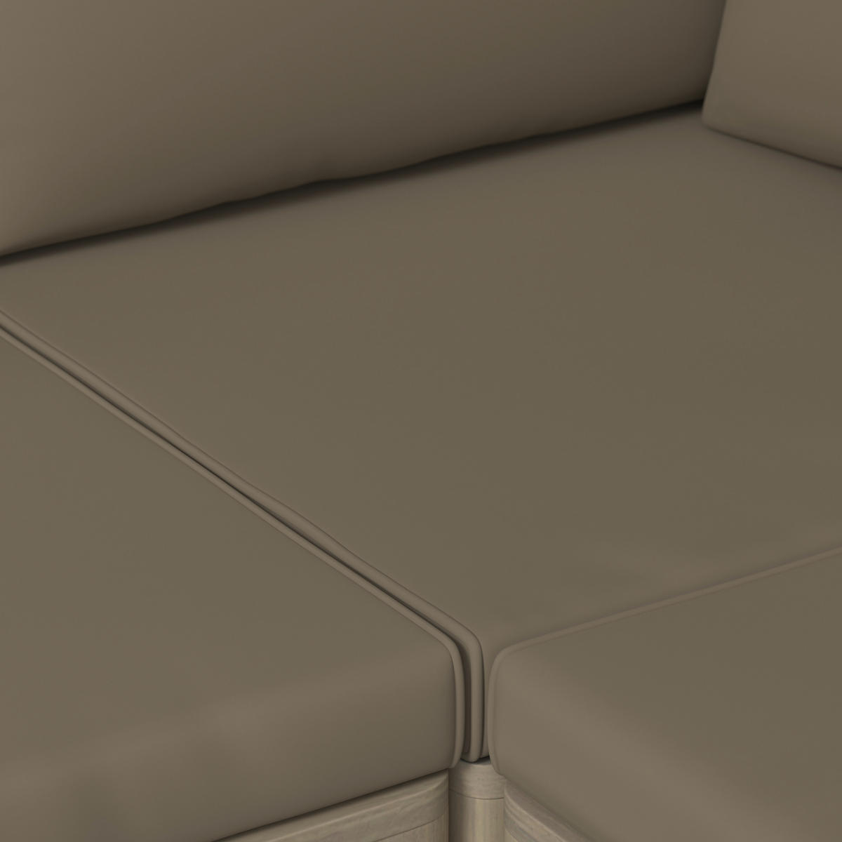 LOUNGEGARNITUR Akazie massiv  - Akaziefarben, Natur, Holz/Kunststoff (80/40/80cm) - Ambia Garden