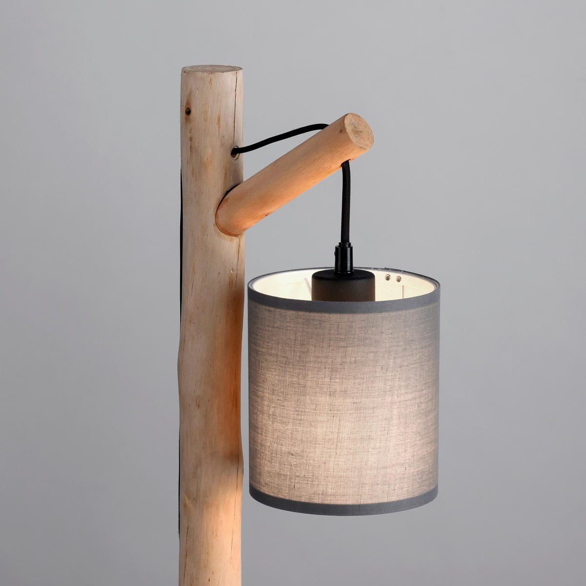 TISCHLEUCHTE 26,5/16/52,5 cm   - Taupe, Natur, Holz/Kunststoff (26,5/16/52,5cm)