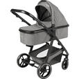 KINDERWAGENSET Korfu  - Dunkelgrau/Schwarz, Basics, Kunststoff/Textil - My Baby Lou