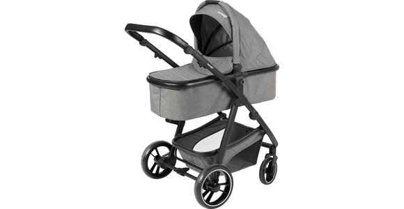 KINDERWAGENSET Korfu  - Dunkelgrau/Schwarz, Basics, Kunststoff/Textil - My Baby Lou