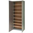 GARDEROBENSCHRANK Bari  in 78/202/38 cm  - Salbeigrün/Silberfarben, Design, Holzwerkstoff/Kunststoff (78/202/38cm) - Xora