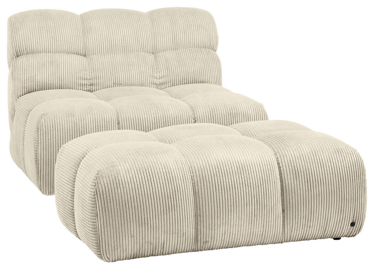 HOCKER Cord Beige  - Beige/Schwarz, KONVENTIONELL, Kunststoff/Textil (105/43/90cm) - Tom Tailor