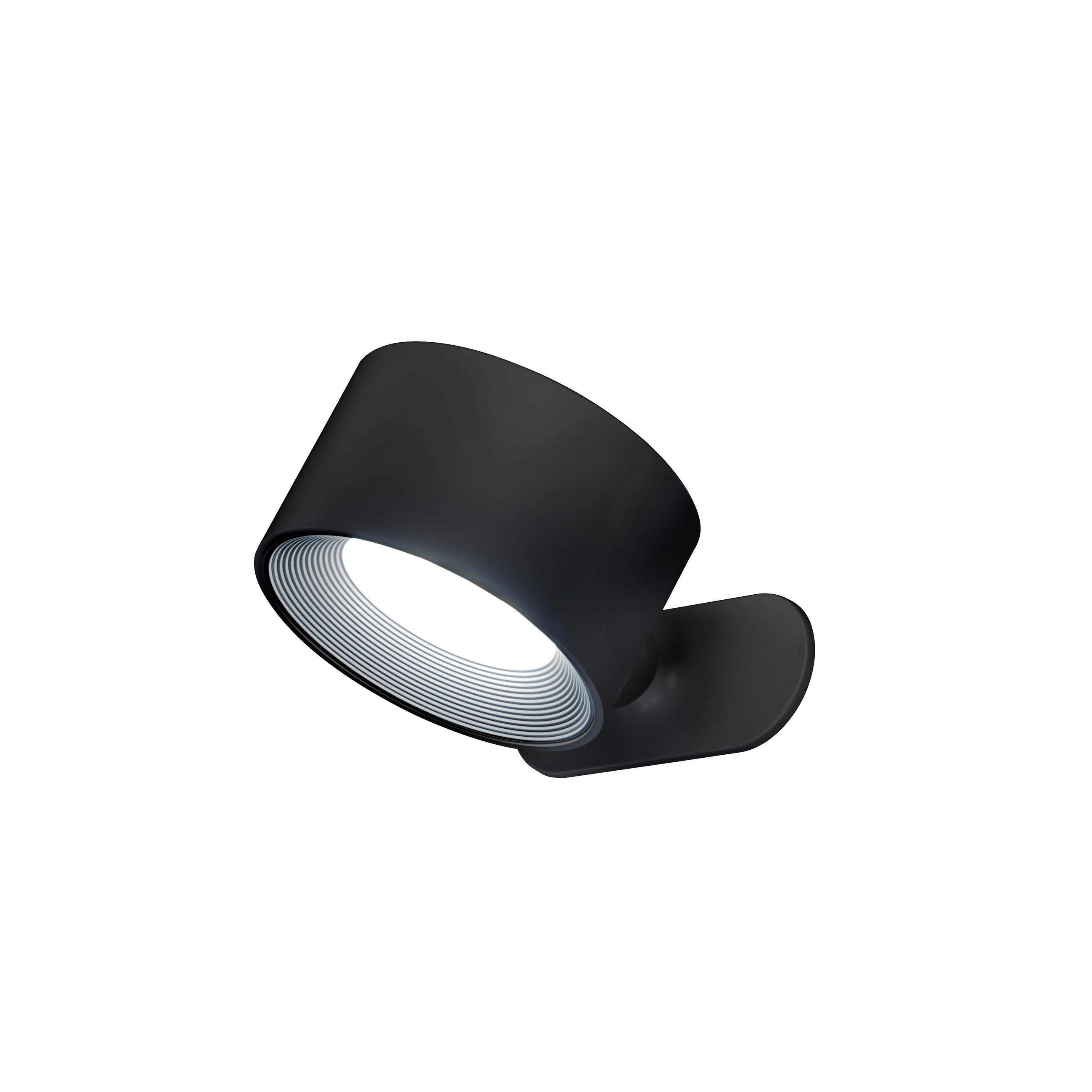AKKU-WANDLEUCHTE - Schwarz, Konventionell, Metall (4,5/8/9,5cm)