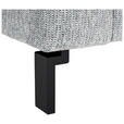 2-SITZER-SOFA Flachgewebe Grau  - Schwarz/Grau, Design, Textil/Metall (178/86/97cm) - Hom`in