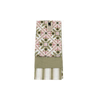 SET PROSOAPE DE VASE 3 piese roz, măsliniu  - roz/măsliniu, Basics, textil (45/65/0,3cm)