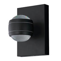 AUSSENWANDLEUCHTE - Klar/Schwarz, Konventionell, Kunststoff/Metall (19,5/13/14cm) - Eglo