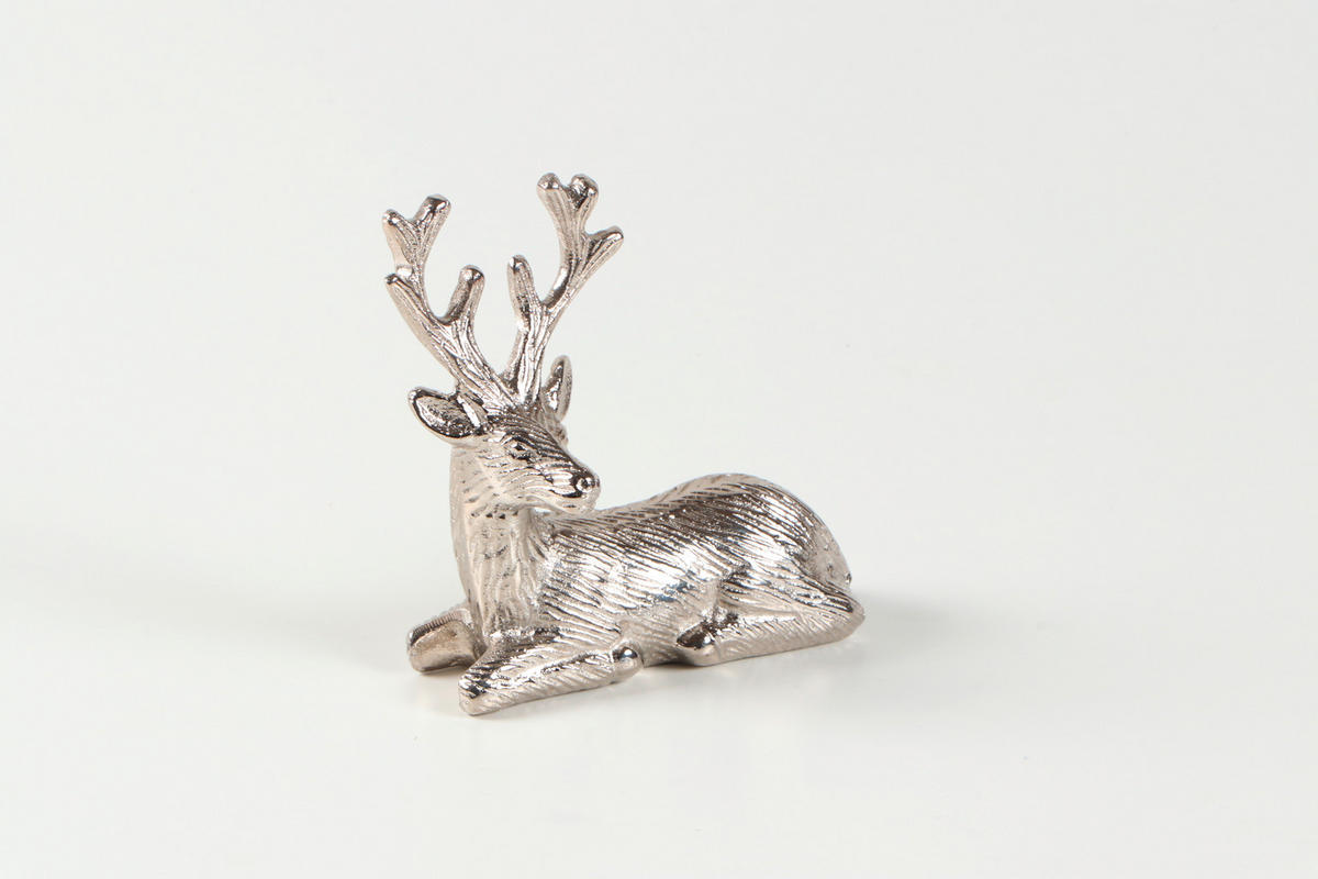 DEKORENTIER  - Nickelfarben, LIFESTYLE, Metall (12,5/6/13,5cm) - X-Mas