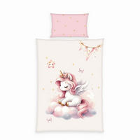 BABYBETTWÄSCHE Einhornzauber Renforcé 100/135 cm  - Pink, Basics, Textil (100/135cm) - baby best