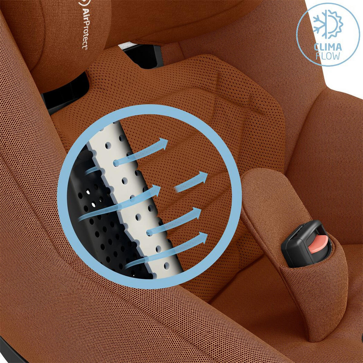 REBOARD DEČJE SEDIŠTE  PEARL 360 PRO  - braon/crna, Osnovno, tekstil/metal (43.2cm) - Maxi-Cosi