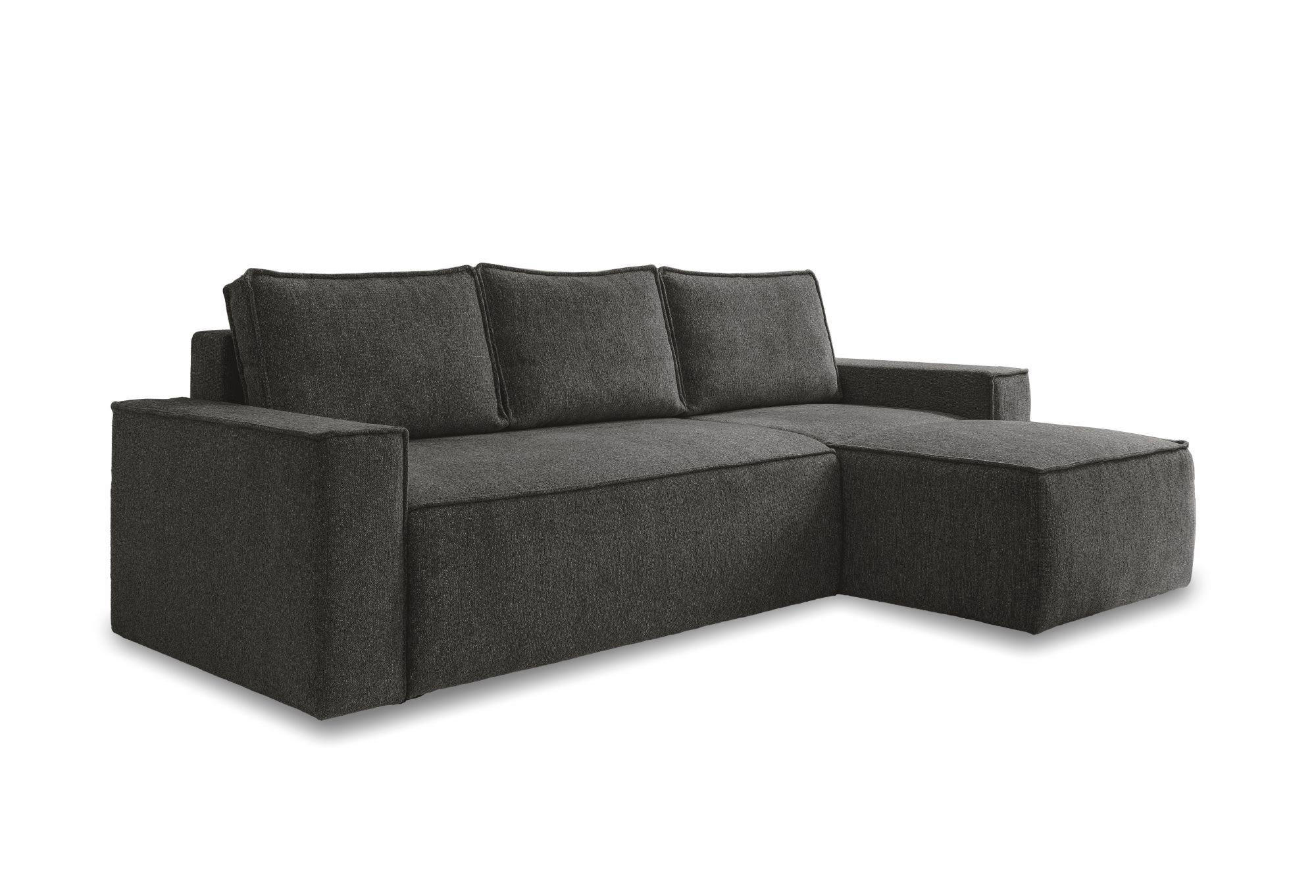 HÖRNSOFFA i mörkgrå  - vit/mörkgrå, Design, textil/plast (250/156cm) - MID.YOU
