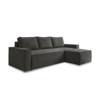HÖRNSOFFA i mörkgrå  - vit/mörkgrå, Design, textil/plast (250/156cm) - MID.YOU