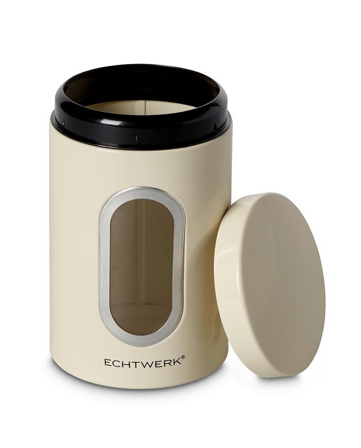 FÖRVARINGSBURK 1,4 l  - cremefärgad, Modern, metall (12/18/12cm) - Echtwerk