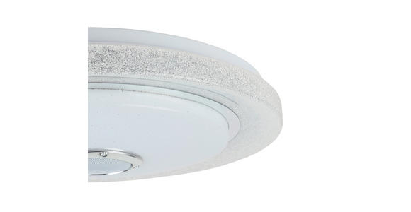 LED-DECKENLEUCHTE 38/8 cm - Chromfarben/Weiß, Trend, Kunststoff/Metall (38/8cm) - Novel