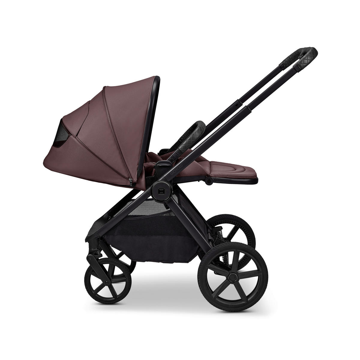 KINDERWAGENSET  GIO FOLD ETPU SET  tonka  - Schwarz/Mokka, Basics, Textil/Metall (120/58/92cm) - Moon Edition
