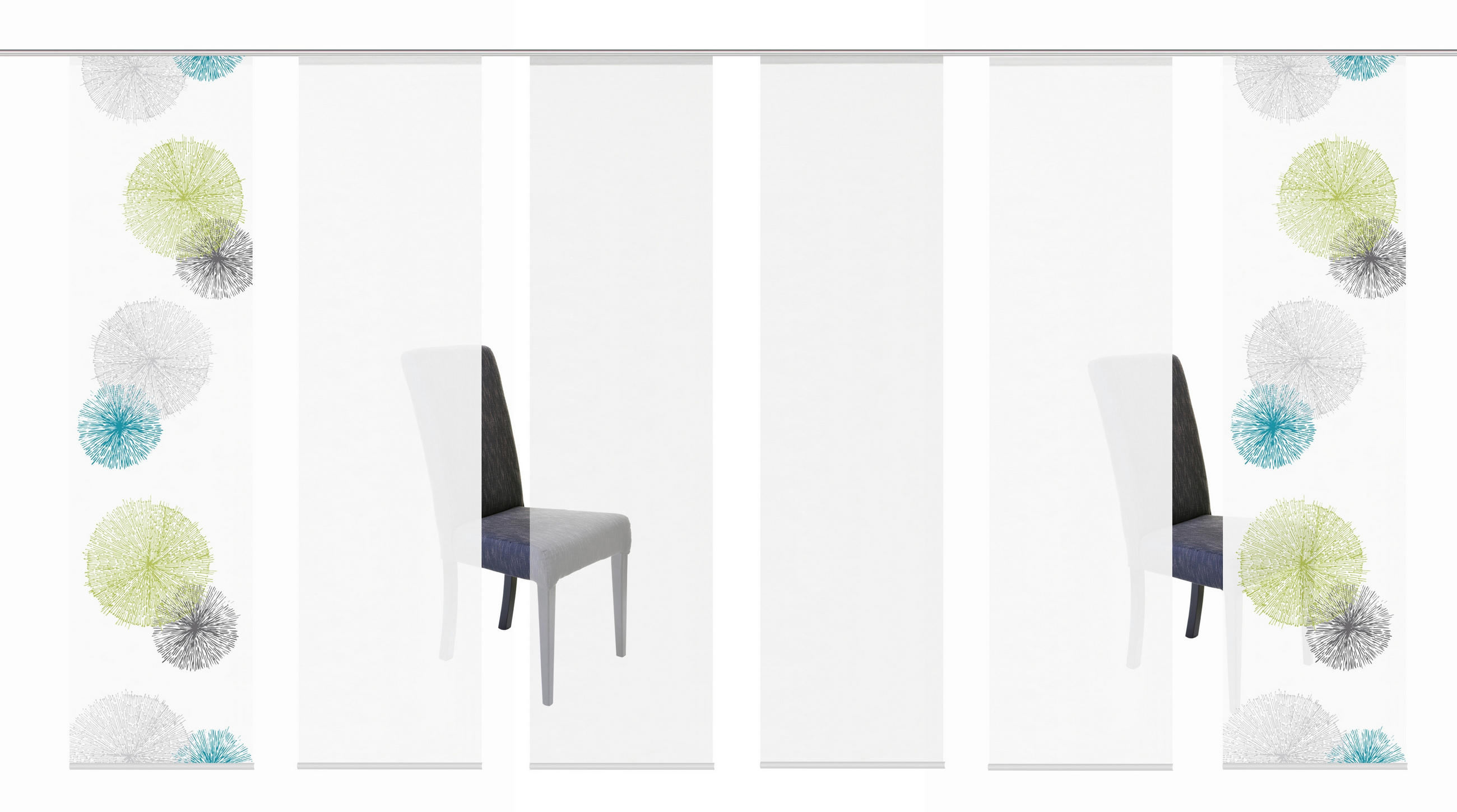 PANELOVÝ ZÁVĚS, 60/245 cm - zelená, Basics, textil (60/245cm)