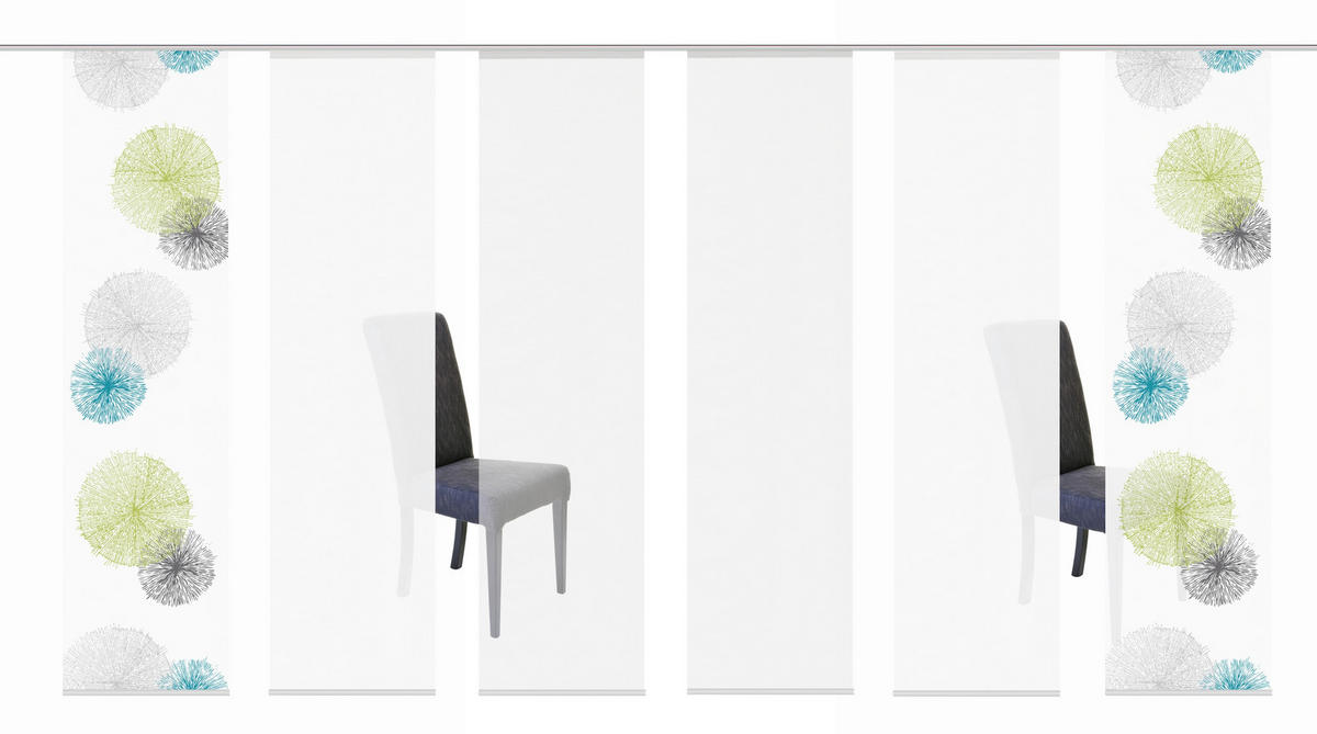 PANELOVÝ ZÁVĚS, 60/245 cm - zelená, Basics, textil (60/245cm)