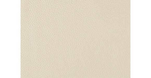 2,5-SITZER in Leder Creme - Creme/Schwarz, Design, Leder/Metall (200/102/92cm) - Johann Jakob