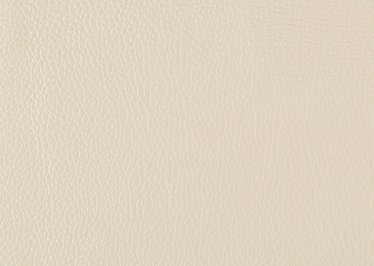 2,5-SITZER in Leder Creme  - Creme/Schwarz, Design, Leder/Metall (200/102/92cm) - Johann Jakob