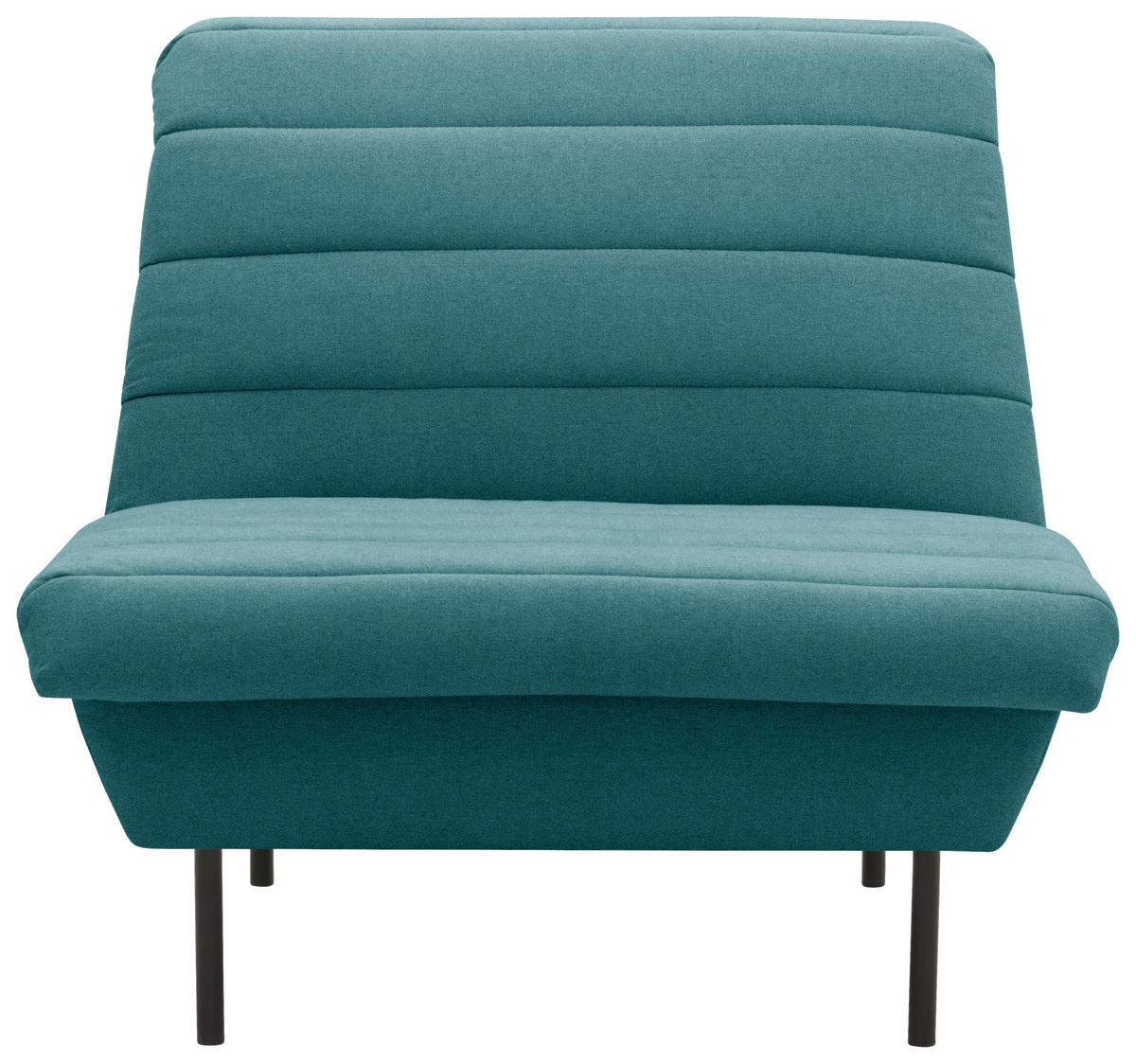 SESSEL Flachgewebe Petrol    - Petrol/Schwarz, Design, Textil/Metall (92/92/103cm) - LOOKS by W.Joop