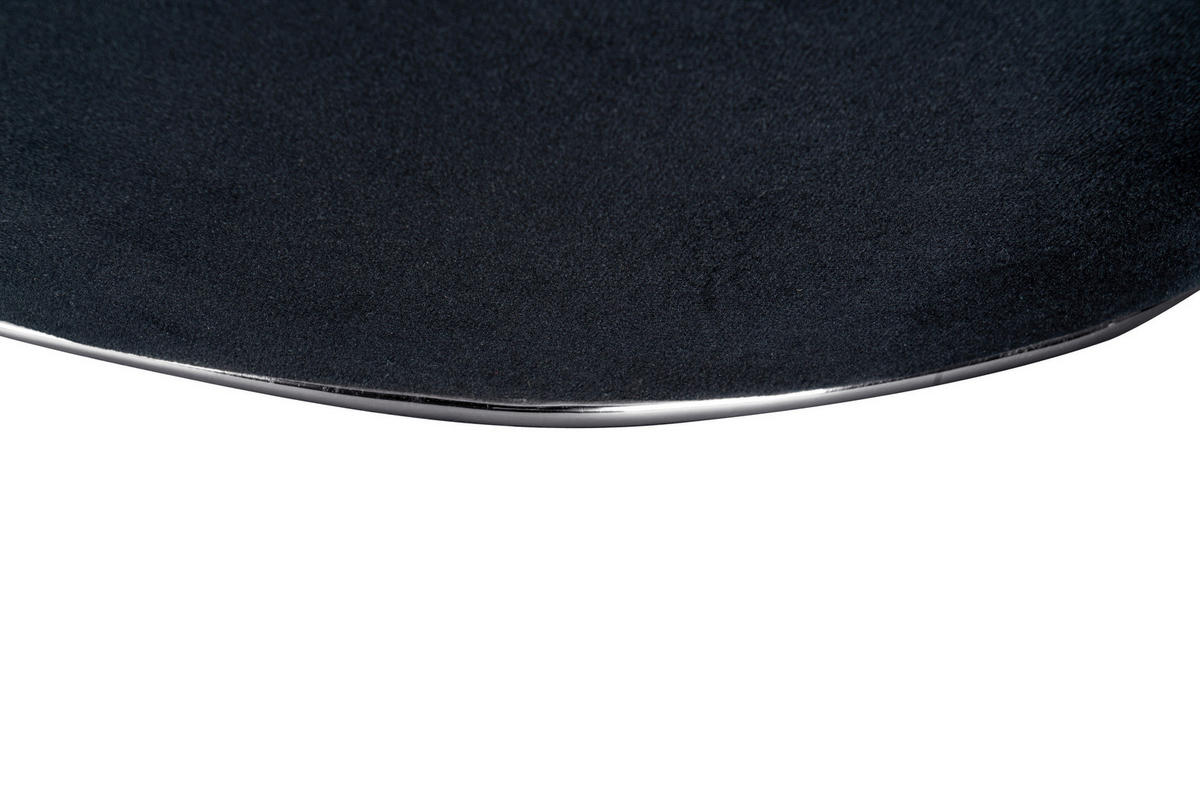 TABURETKA, textil, 60/42,5 cm - čierna/grafitová, Design, kov/textil (60/42,5cm) - MID.YOU