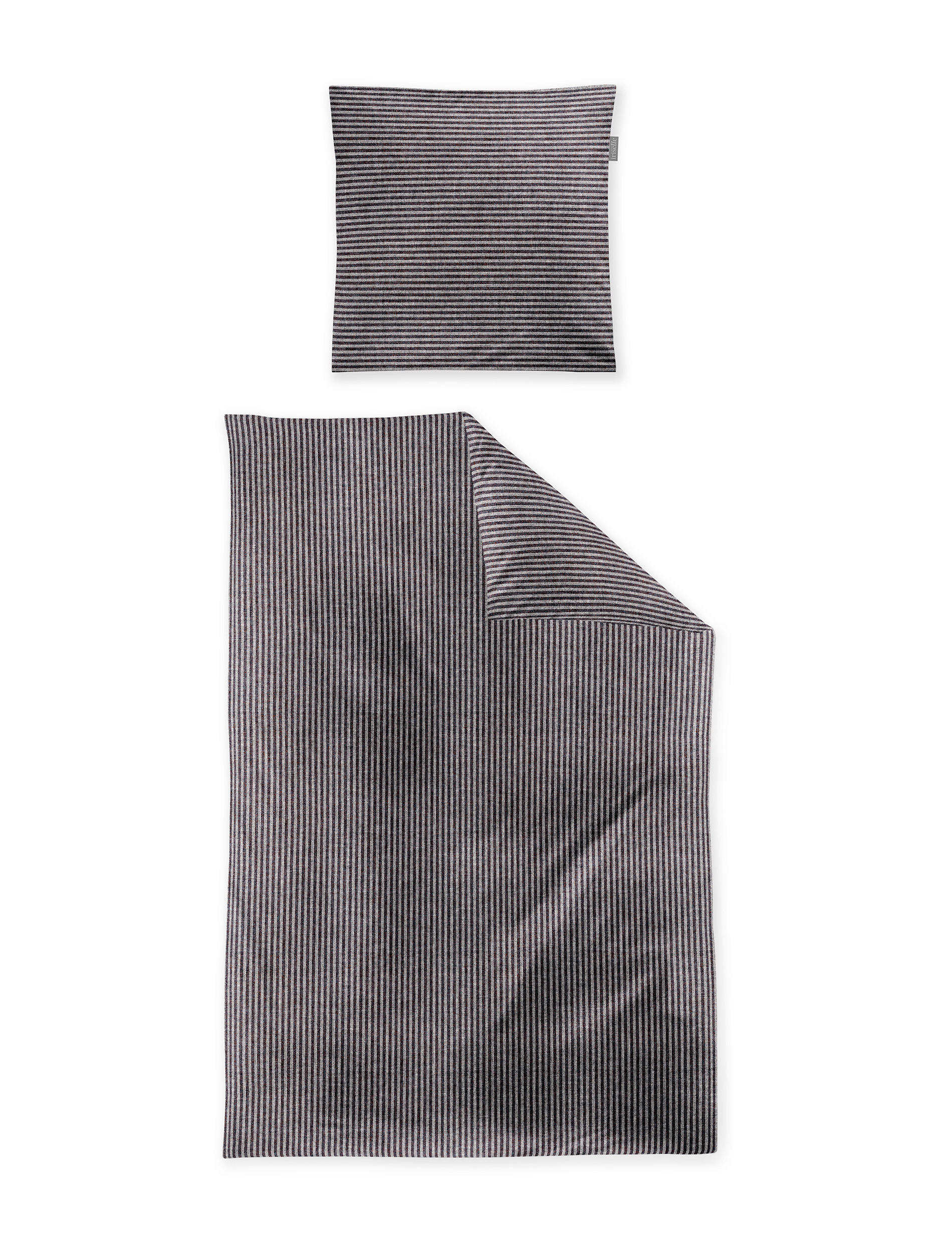 Irisette Bettwäsche Grau 155x220 cm