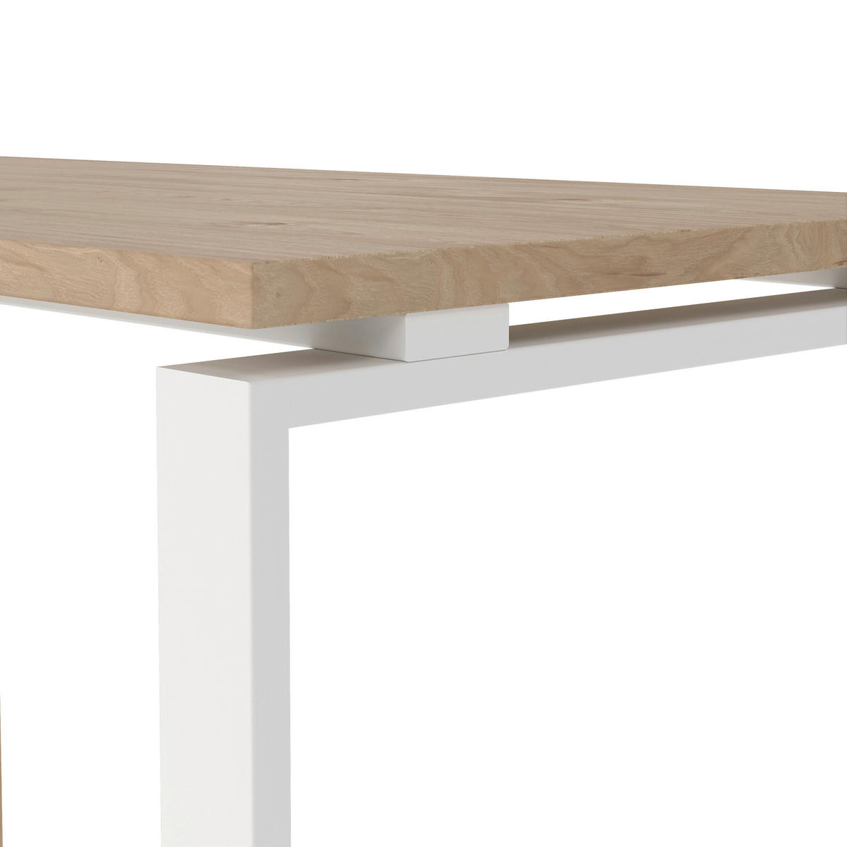 ECKSCHREIBTISCH 150/99,6/75,6 cm  in Weiß, Eichefarben  - Eichefarben/Weiß, MODERN, Holzwerkstoff/Metall (150/99,6/75,6cm) - MID.YOU
