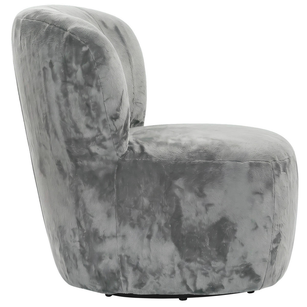 SESSEL in Plüsch Salbeigrün  - Salbeigrün/Schwarz, MODERN, Textil/Metall (82/78/81cm) - Carryhome