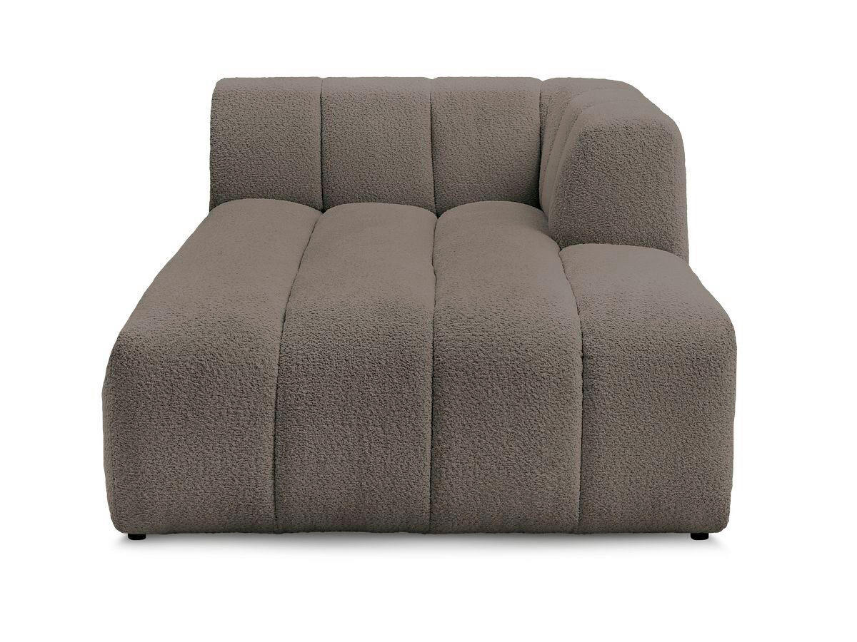 SOFAELEMENT ANNECY Bouclé Taupe  - Taupe/Schwarz, MODERN, Kunststoff/Textil (120/72/170cm)