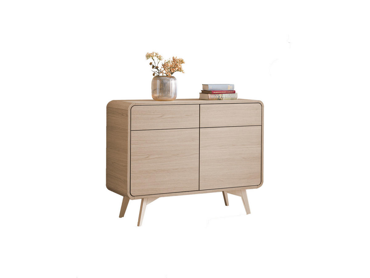 SIDEBOARD  108/84/39 cm 2 Schublade(n)  - Eichefarben, Design, Holz/Holzwerkstoff (108/84/39cm) - Livetastic