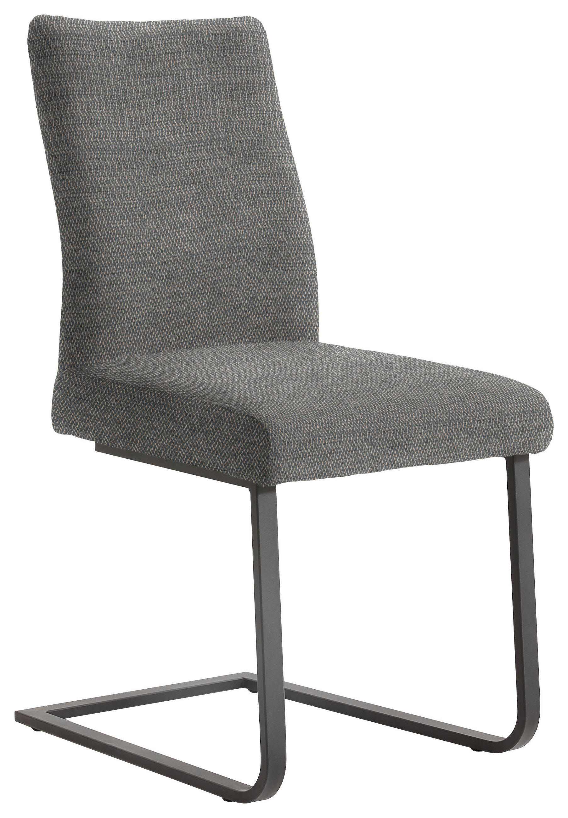 SCHWINGSTUHL  in Stahl Chenille  - Schwarz/Grau, Design, Textil/Metall (47/93/58cm) - Dieter Knoll