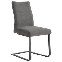 SCHWINGSTUHL  in Stahl Chenille  - Schwarz/Grau, Design, Textil/Metall (47/93/58cm) - Dieter Knoll