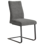 SCHWINGSTUHL  in Stahl Chenille  - Schwarz/Grau, Design, Textil/Metall (47/93/58cm) - Dieter Knoll